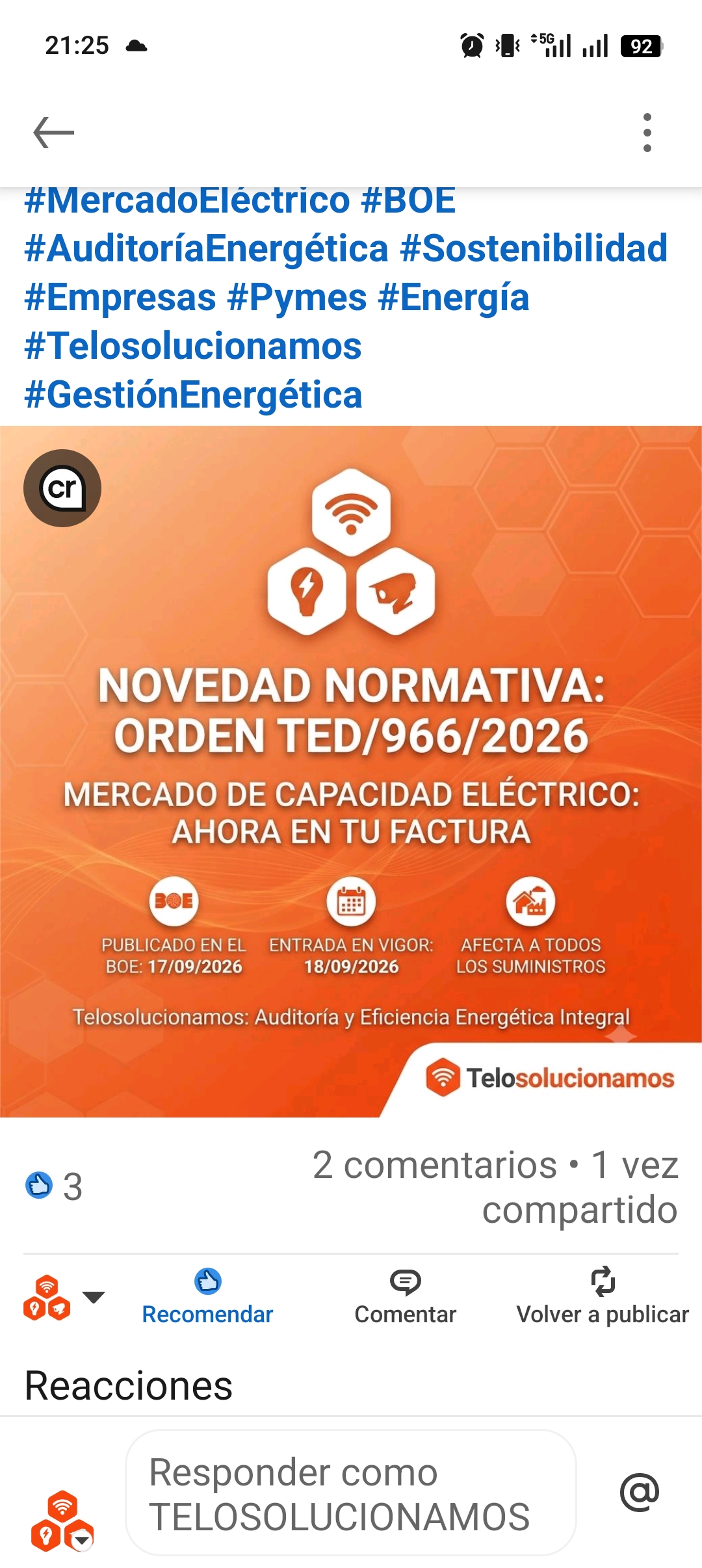 Nueva Orden TED